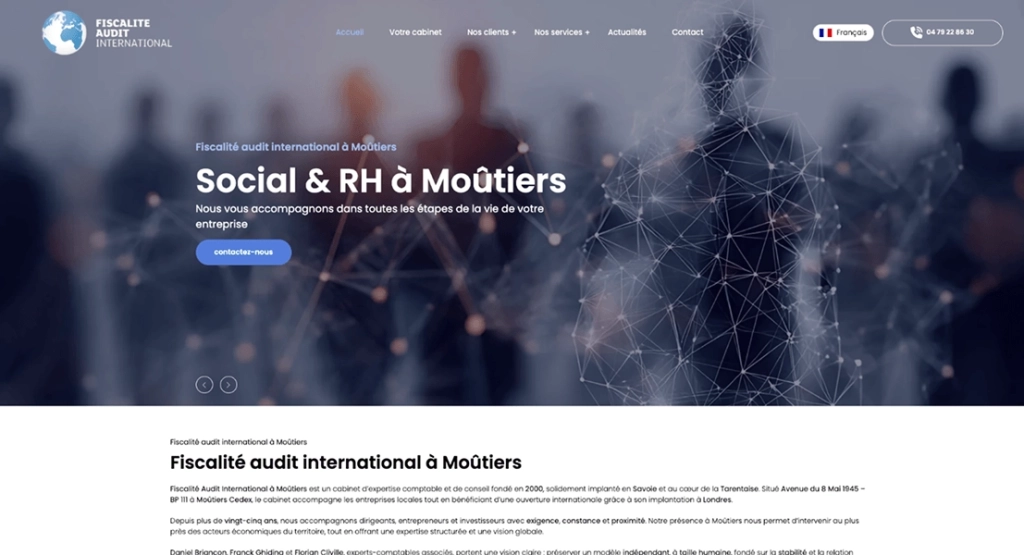 Refonte et référencement du site de Fiscalité Audit International, cabinet d’expertise comptable à Albertville